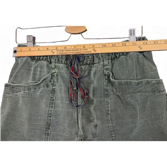 Dr Collectors Teddy Forever Pants L Large Green Cotton Harem Slouchy Hollywood - Picture 15 of 16